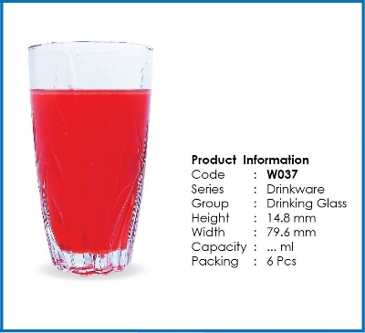 Picture of Highly Vital - Refined Taste - Water & Juice Drinking Glass Tumbler set of 6 Pcs. - Kitchen & Dining - Fun To Have - Modern and Trendy