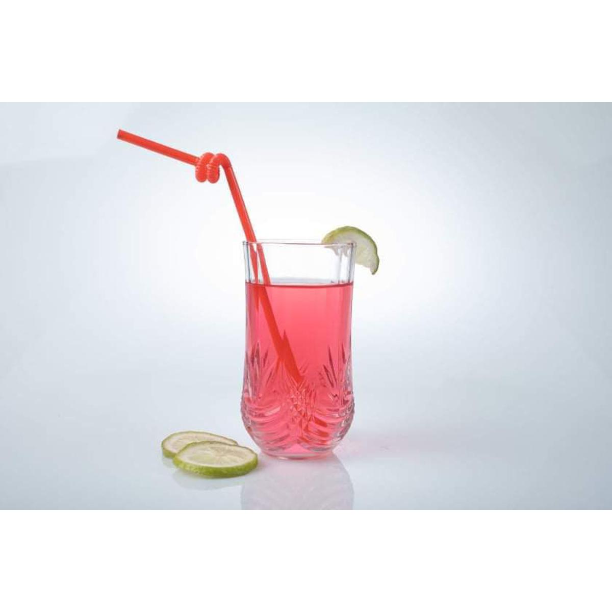 Picture of Long tumbler glass water whisky juice drinking engraved Glass set of 6 Pcs.