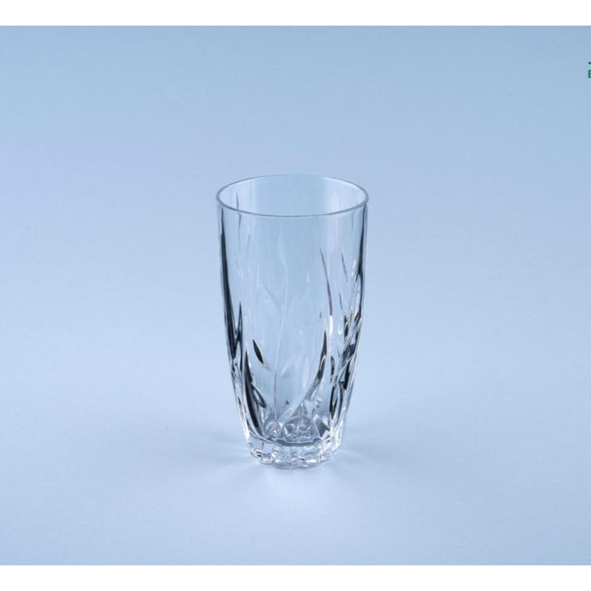 Picture of স্টাইলিশ ফুলদানির মতো জল/জুস ড্রিংকিং গ্লাস টাম্বলার 6 পিসের সেট। - glass