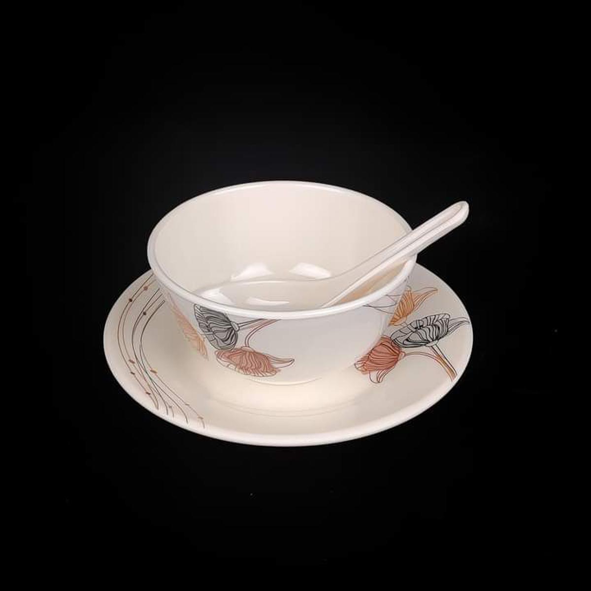 Picture of Soup Bowl Set Diamond Melamine 3pcs set.