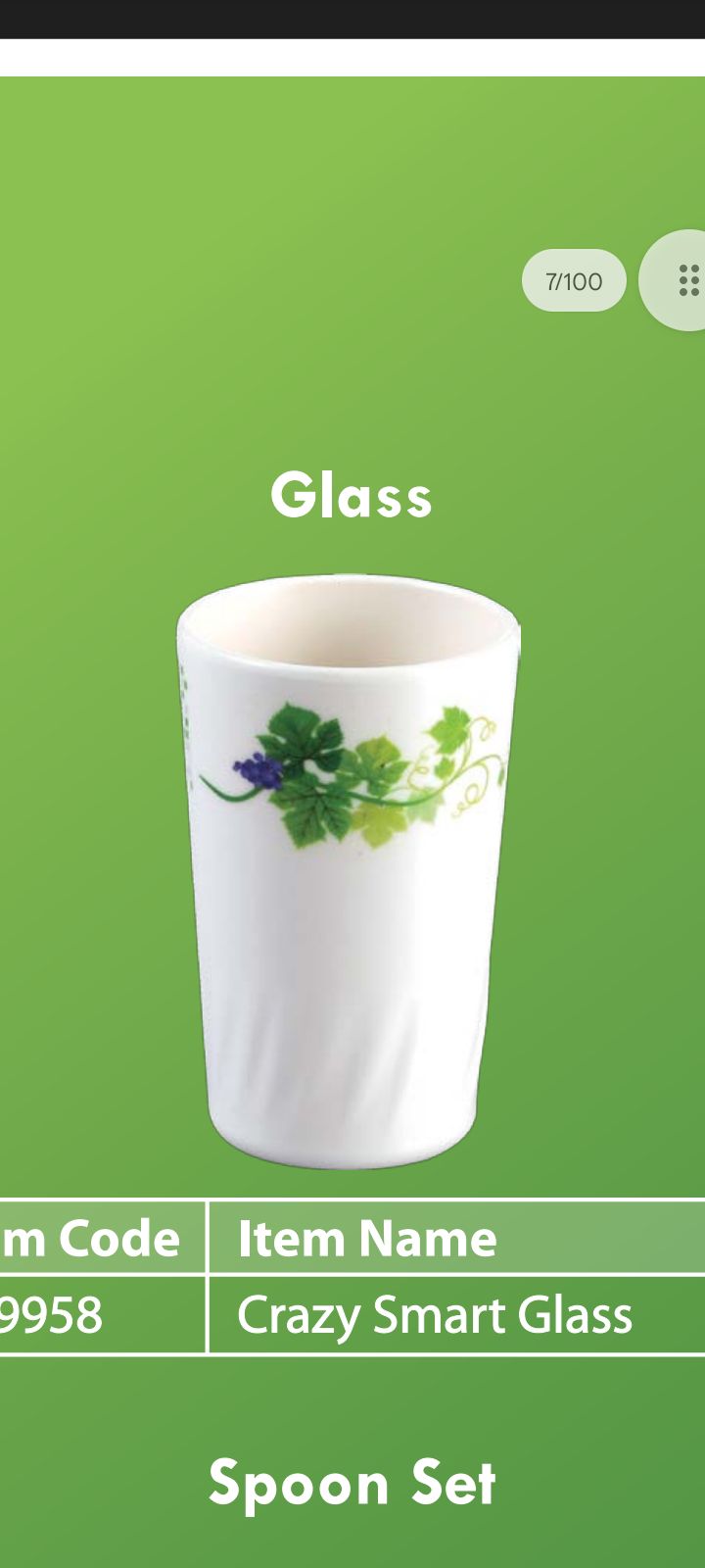 Picture of Melamine Snowdrop 24 Pcs Crazy Dinner Set - Multicolor