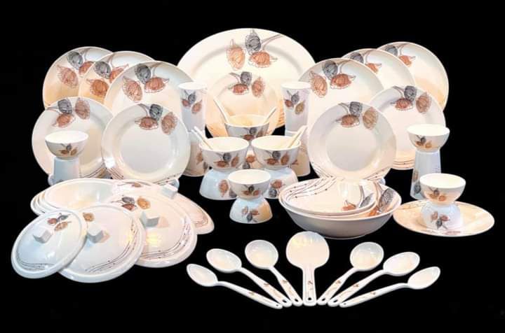 Picture of 60 PCS Dinner set, Diamond Melamine Tableware set.