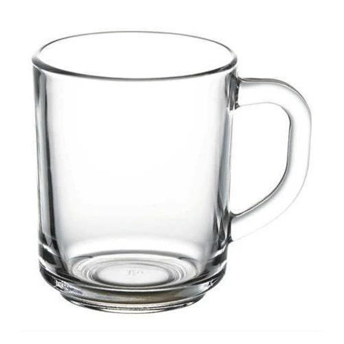 Picture of Progressive - Glass Tea/Coffee Mug with Proper Handle and Base (White- 250ML). - Kitchen & Dining - Modern and Trendy- Delights