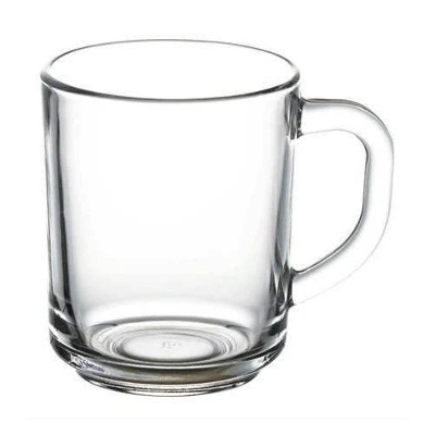 Picture of Progressive - Glass Tea/Coffee Mug with Proper Handle and Base (White- 250ML). - Kitchen & Dining - Modern and Trendy- Delights