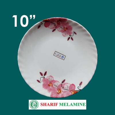 Picture of Sharif Melamine Priya Crazy Plate 10"- Cream 2Pc.