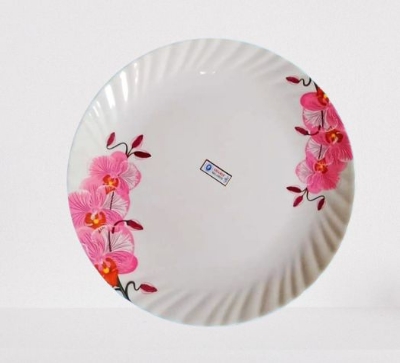 Picture of Sharif Melamine Priya Crazy Plate 10"- Cream 2Pc.