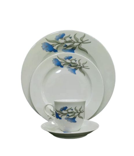 Picture of Newfangled - নীল ফুল 32 পিস সিরামিক ডিনার সেট। টেবিলওয়্যার সেট - dinner set - Kitchen & Dining - Modern and Trendy- Vibes