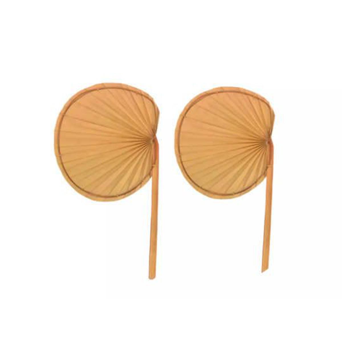 Picture of Bengali Traditional Talpatar Haat Pakha (Hand Fan).