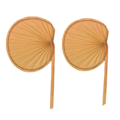 Picture of Handmade Traditional Palm Leaf Hand Fan (Vishari), Pack of 2