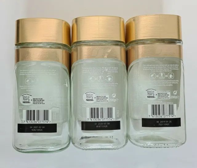 Picture of EMPTY Nescafe Glass Jars 50gm Used Jar for Storage, Arts/Crafts Etc - 6 pcs.