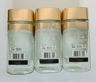 Picture of EMPTY Nescafe Glass Jars 50gm Used Jar for Storage, Arts/Crafts Etc - 6 pcs.