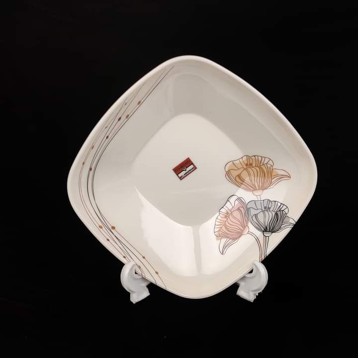 Picture of Melamine 5" Square Firni Bowl (6 Pcs) - Diamond Melamineware