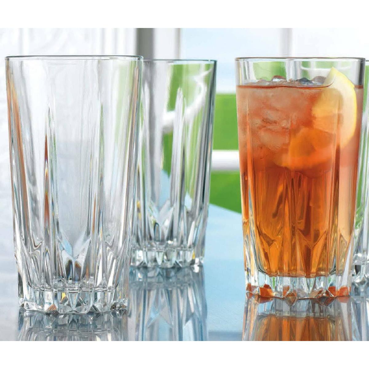 Picture of Nasir Diamond Cut Glass For Bar Tumbler, Water, Beer, Juice, Cocktails  set of 6 pcs.
