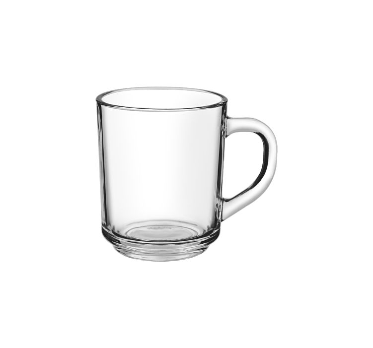 Picture of Glass Coffee Mugs Set of 6 (250 ML ) with Handles for Hot Beverages