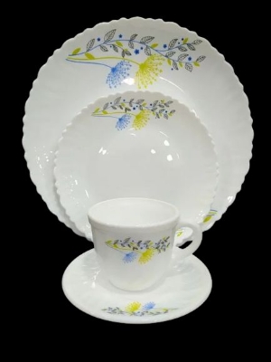 Picture of Nasir Opal Glass Dinner Set – 32 Pcs Set