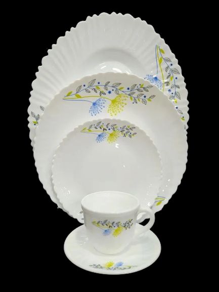 Picture of Nasir Opal Glass Dinner Set – 32 Pcs Set