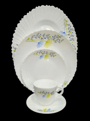 Picture of Nasir Opal Glass Dinner Set – 32 Pcs Set