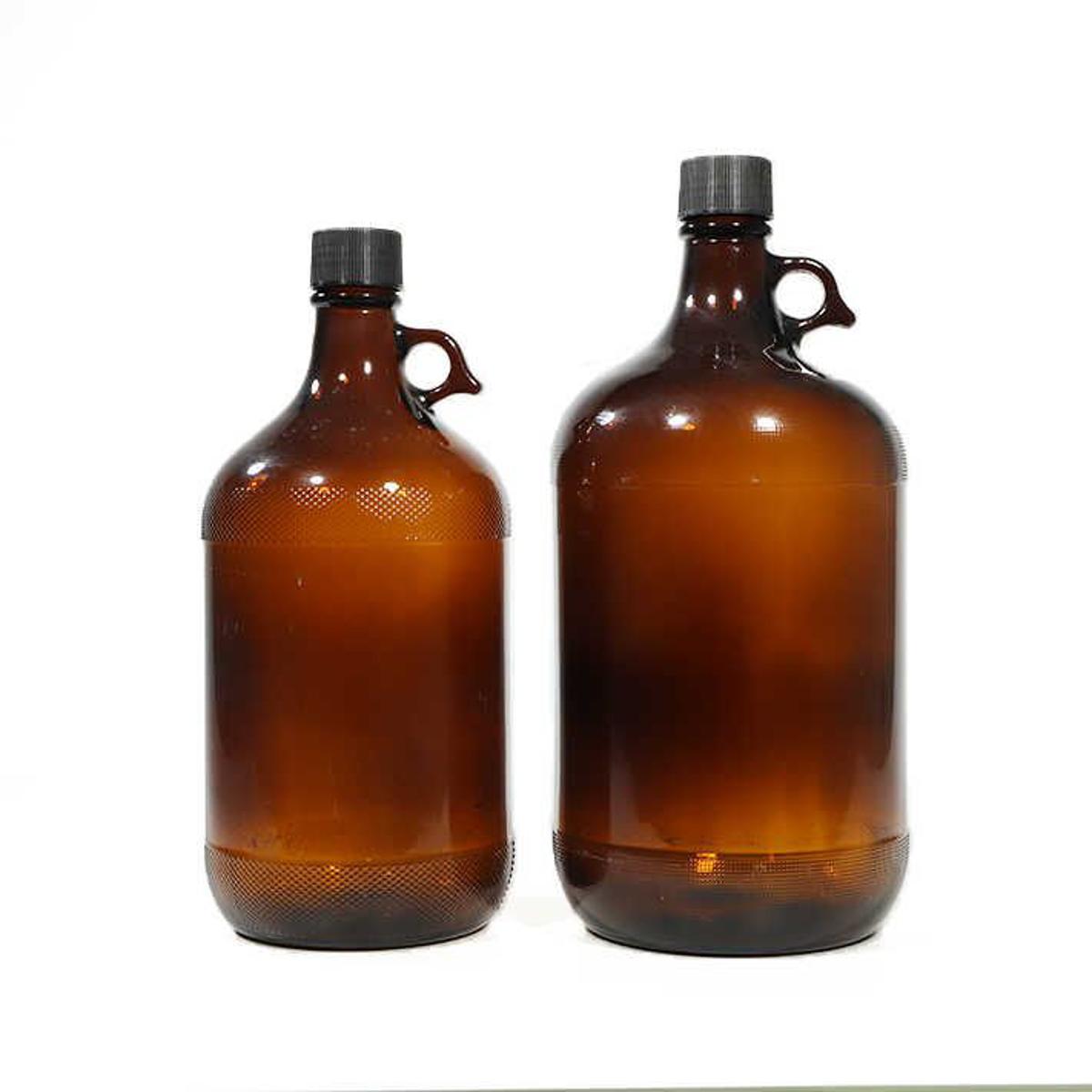 Picture of Large Amber Glass Bottle Jug 2.5ltr/4ltr. Ideal for Organic Oil ,Ghee, Honey, Milk, Juice and Drinking Glass Bottle