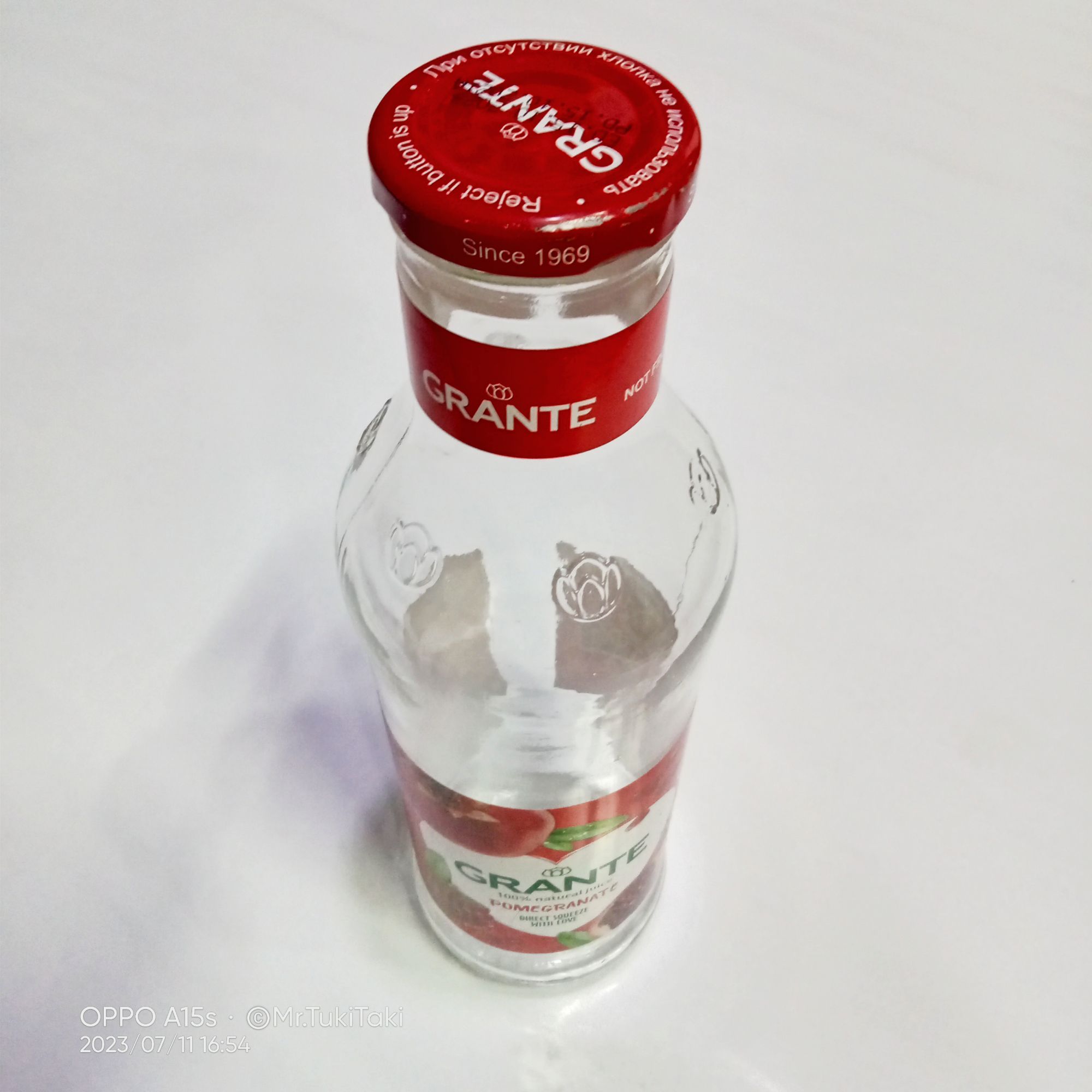 Picture of Glass Water Bottle 750ml For Milk, Juice & Drinking Water