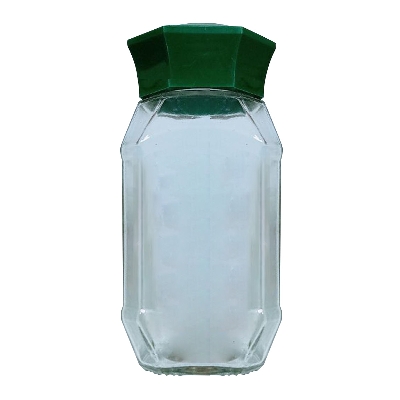 Picture of Glass Jar with Plastic Lid (2 Pc) 400ml for Spice, Honey, and Grocery Storage