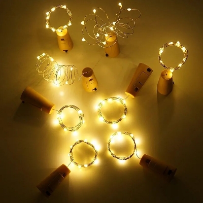 Picture of Unique Make - Bottle cork light, 20 LED cork bottle light diy party bar bottle jar lamp lamp battery cork lights - Innovative Design