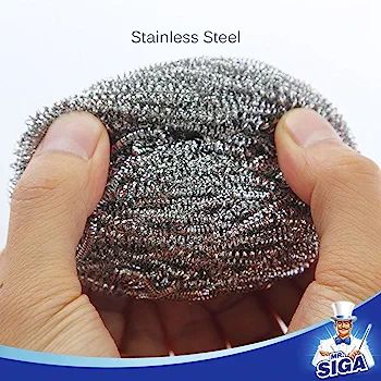 Picture of Metal Scouring Pads 30 gm ,2pcs pack,Heavy Duty Cleaning Supplies