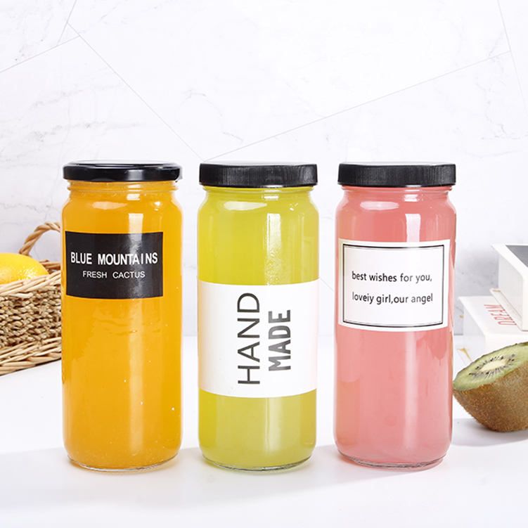 Picture of 3 PCS Glass Jar With various metal lid 350 ml for storage spices, pickles etc.