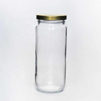 Picture of 3 PCS Glass Jar With various metal lid 350 ml for storage spices, pickles etc.