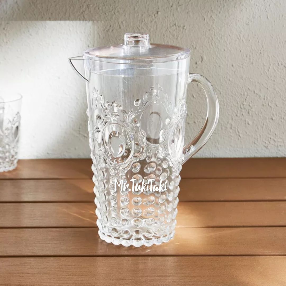 Picture of Cristal Plastic Fleury Pitcher Jug With lid - 2.3 Ltr 1Pc.