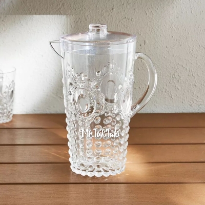 Picture of Cristal Plastic Fleury Pitcher Jug With lid - 2.3 Ltr 1Pc.