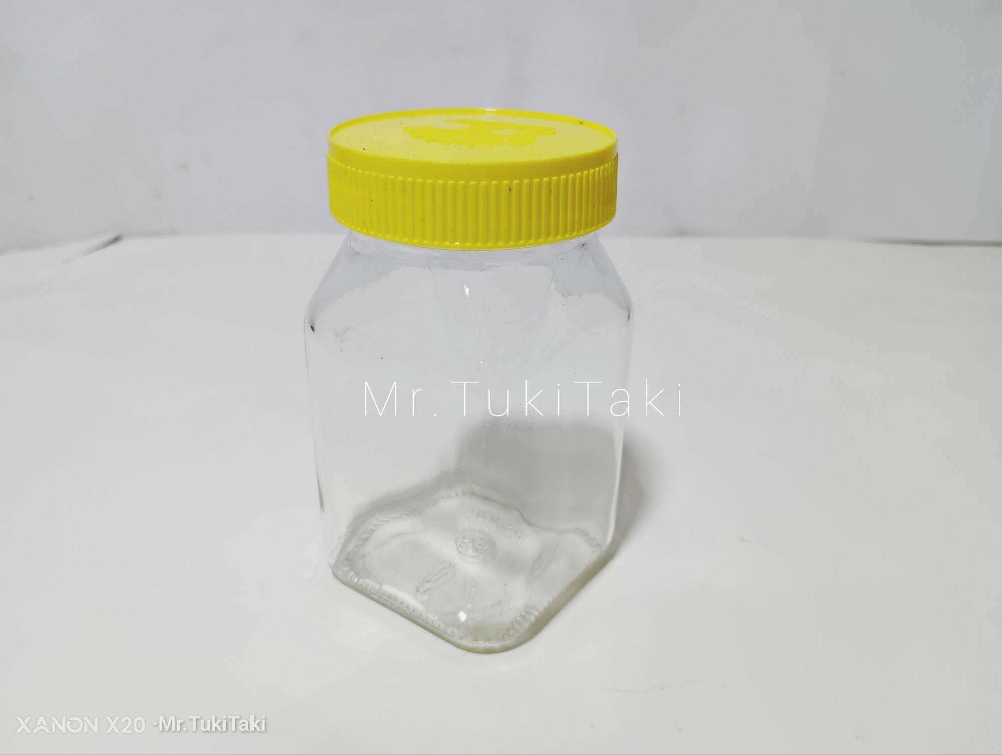 Picture of 6 Pcs Used GLASS JAR EMPTY HONEY JARS WITH Plastic CAP 100gm.