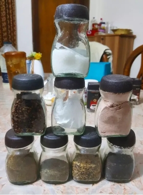 Picture of Used nescafe Glassware Food Jar , Food Container, Jar 6pcs 120ml