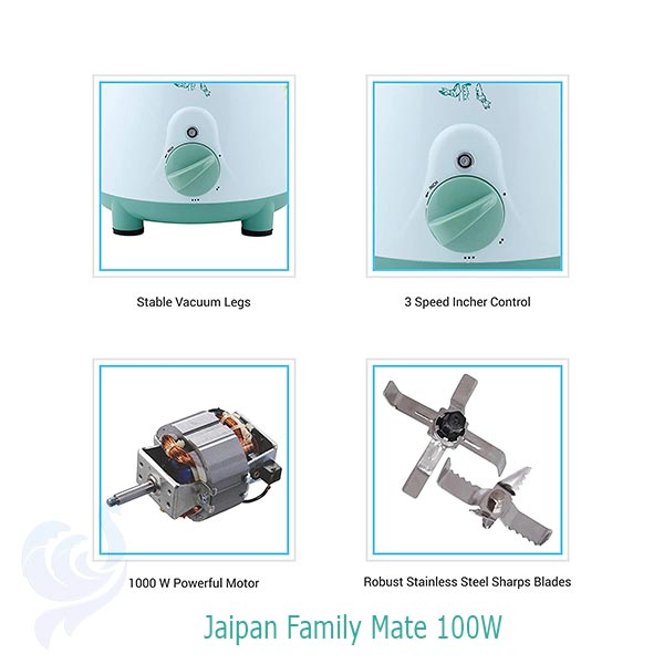 Picture of Jaipan Family Mate 1000W 3 in 1 Mixer Grinder(100% Original)