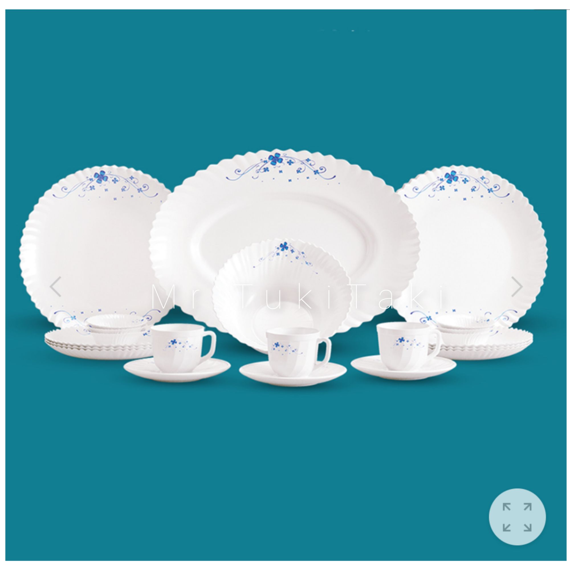 Picture of Celestia 36-Piece Italiano Luxury Dinner Set (Opal glass).