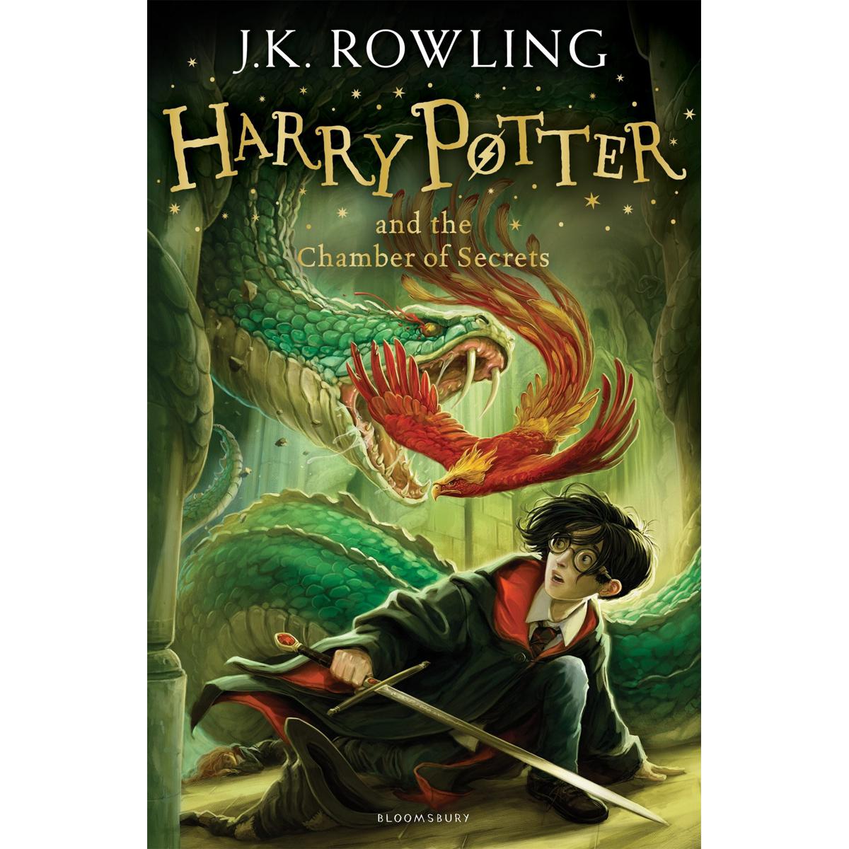 Picture of Harry Potter and the Chamber of Secrets (Harry Potter 2) Paperback –(White Print)