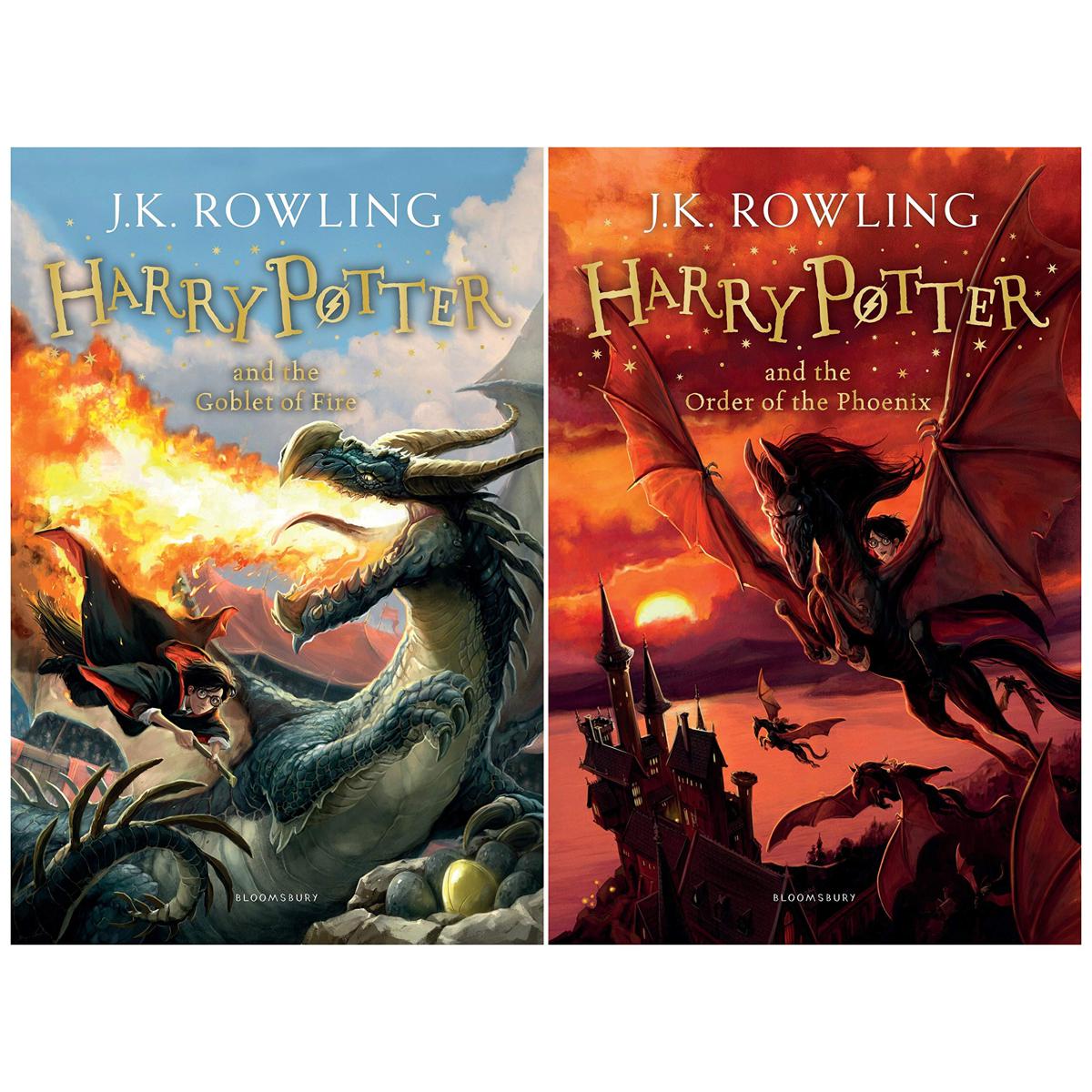Picture of Harry Potter and the Order of the Phoenix (Harry Potter 5) + Harry Potter and the Goblet of Fire (Harry Potter 4) (Set of 2 Books) Product Bundle- Bangladeshi Print