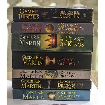 Picture of A Song of Ice and Fire - A Game of Thrones: The Complete Set of 7 Books Paperback-Bangladeshi Print
