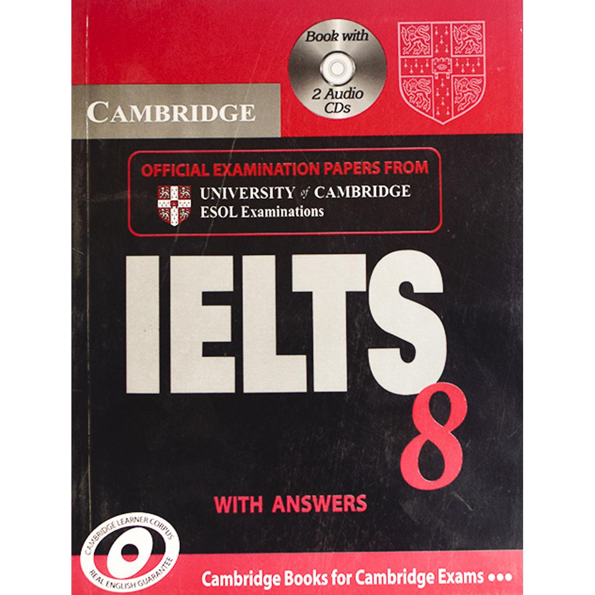 Picture of Cambridge English IELTS 8 Book with Answers and Audio CDs (2)): Official Examination  DVD Paperback Bangladeshi White  Paper Print
