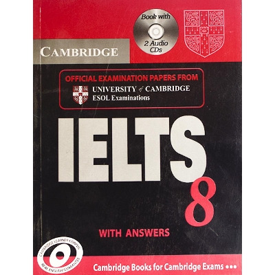 Picture of Cambridge English IELTS 8 Book with Answers and Audio CDs (2)): Official Examination  DVD Paperback Bangladeshi White  Paper Print