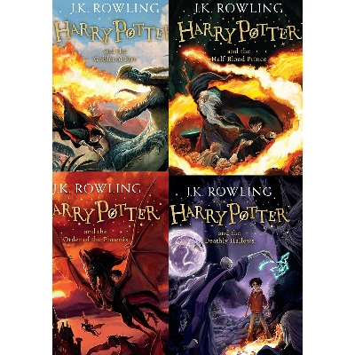 Picture of Harry Potter 4-7 Book Set (Harry Potter and the Goblet of Fire-4 , Harry Potter and the Order of the Phoenix-5 , Harry Potter and the Half Blood Prince-6 , Harry Potter and the Deathly Hallows-7)Paperback – Bangladheshi Print