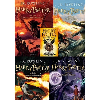 Picture of Harry Potter 4-8 Book Set (Harry Potter and the Goblet of Fire-4 , Harry Potter and the Order of the Phoenix-5 , Harry Potter and the Half Blood Prince-6 ,  Harry Potter and the Deathly Hallows-7 , and the Cursed Child-8)Paperback – Bangladheshi Print