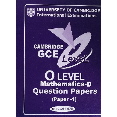 Picture of Cambridge O Level GCE Mathematics - D (Papers-2) Year Wise Question Paper - Up To Last Year