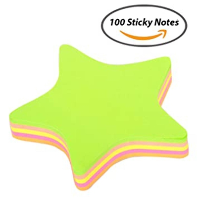 Picture of Sticky Note Star - Multicolor (3x3 inch) - 100 sheet