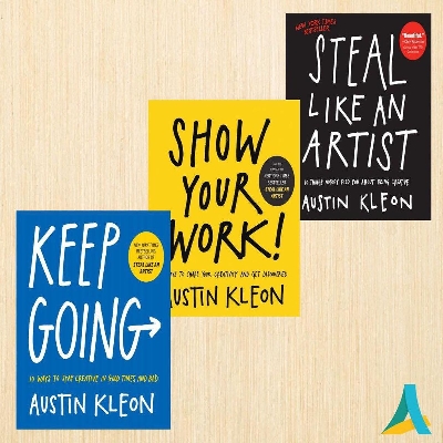 Picture of Austin Kleon Three Book Set (Steal Like An Arfist/Show Your Work/Keep Going)