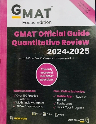 Picture of GMAT Official Guide Quantitative Review 2024 - 2025 (Paperback)