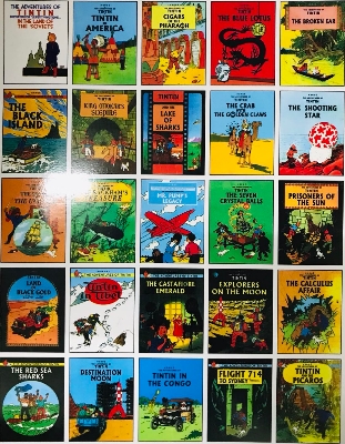 Picture of The Adventures of Tintin Set of 25 Books  (English version) (Paperback)