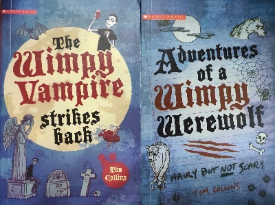 Picture of Wimpy Vampire Collection Tim Collins 2 Books Set| Werewolf + Vampire -(paperback) -white print