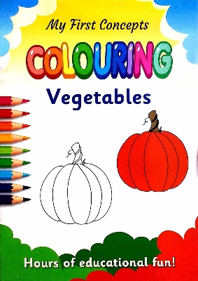 Picture of My first concepts colouring  Vegetables - (paperback)