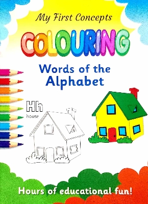 Picture of My first concepts colouring Words of the Alphabet - (paperback)