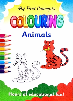 Picture of My first concepts colouring Animals - (paperback)